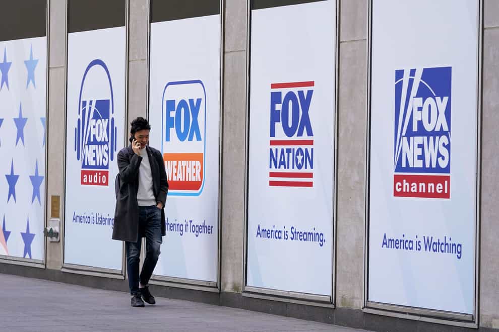 Fox News is fighting a legal bid to reveal details of texts relating to the 2020 presidential election (AP Photo/Mary Altaffer, File)
