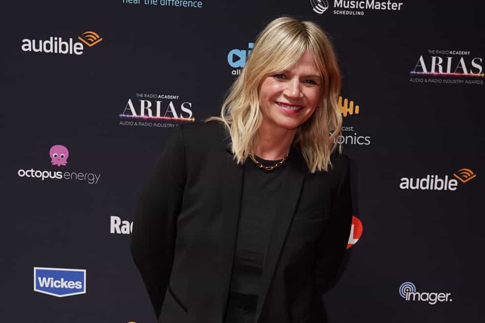 Zoe Ball has been forced to pull out of covering the Coronation Concert for BBC Radio 2 (Ian West/PA)