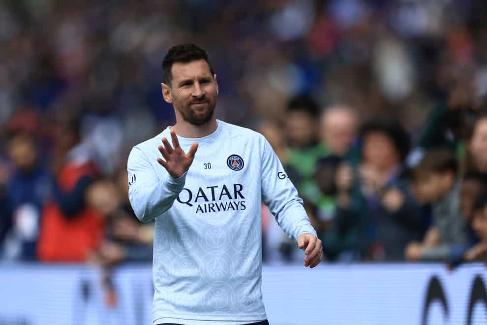 Lionel Messi has returned to training with Paris St Germain (Aurelien Morissard/AP)