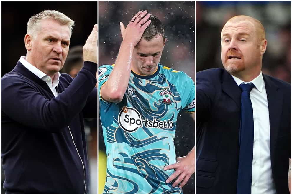 Leicester, Southampton and Everton were all in action on a memorable Monday in the Premier League survival race. (Zac Goodwin/Mike Egerton/Peter Byrne/PA)