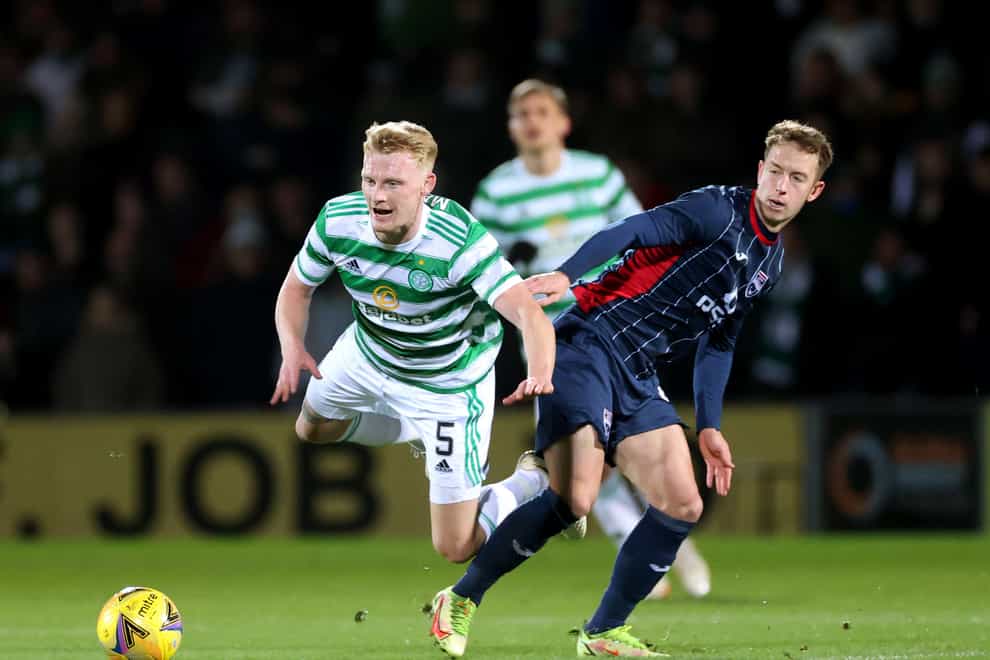 Harry Paton, right, in action for Ross County (PA)