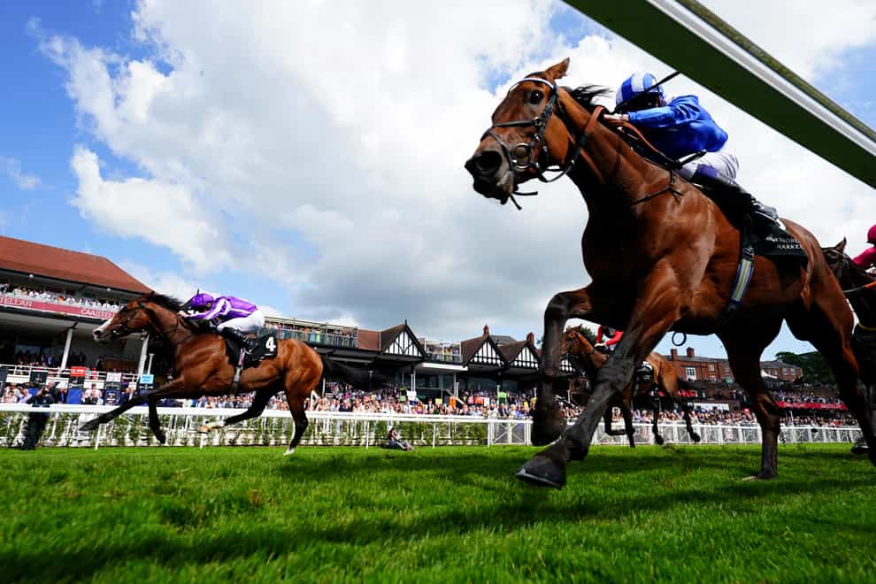 Point Lonsdale (left) just prevailed at Chester (David Davies/PA)