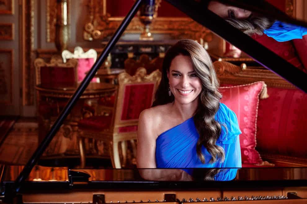 The Princess of Wales, records a piano performance (Alex Bramall/Kensington Palace/PA)