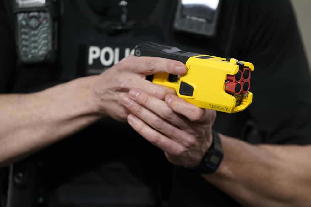 A taser was discharged during the incident (Andrew Matthews/PA)