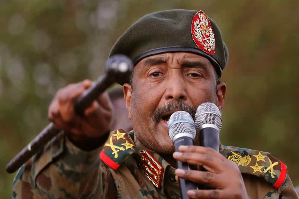General Abdel Fattah Burhan has frozen the bank accounts of rival paramilitary forces (AP Photo/Hussein Malla, File)