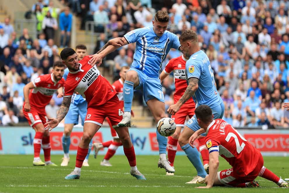 Middlesbrough and Coventry drew 0-0 on Sunday (Bradley Collyer/PA)
