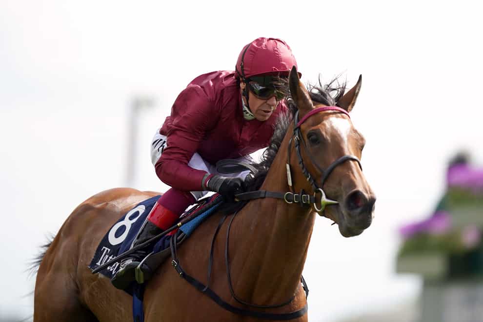 Soul Sister ridden by jockey Frankie Dettori on their way to winning the Tattersalls Musidora Stakes (Mike Egerton/PA)