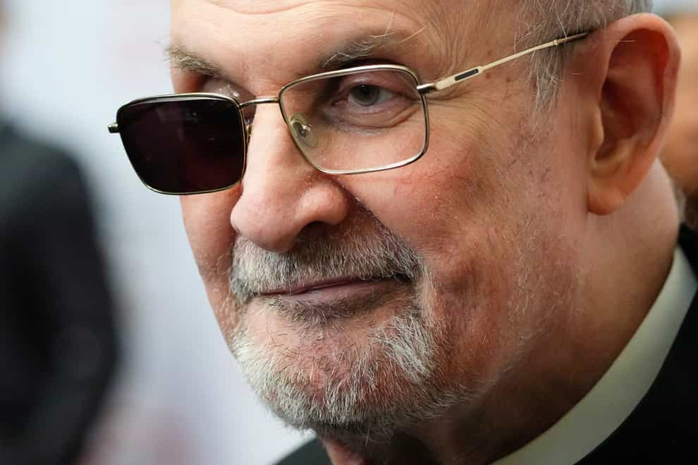 Sir Salman Rushdie in New York (AP)
