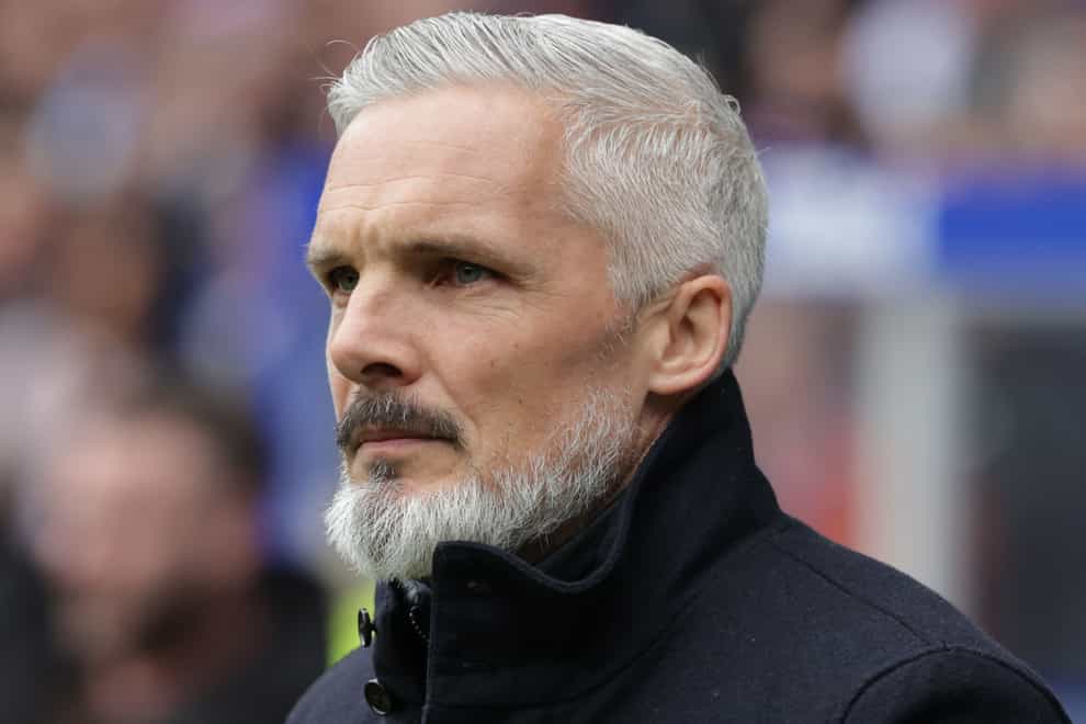 Jim Goodwin admitted his side missed an opportunity (Steve Welsh/PA)