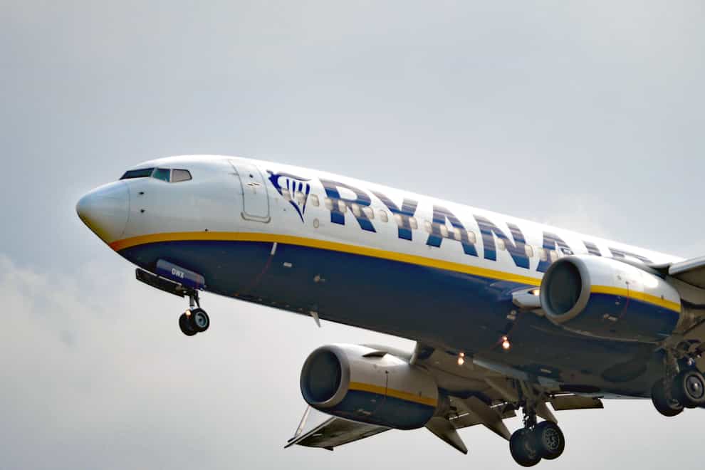 Budget airline Ryanair has revealed it swung to an annual profit of 1.43 billion euros (£1.24 billion) after a bounce back in travel demand and higher fares (Nicholas.T.Ansell/PA)