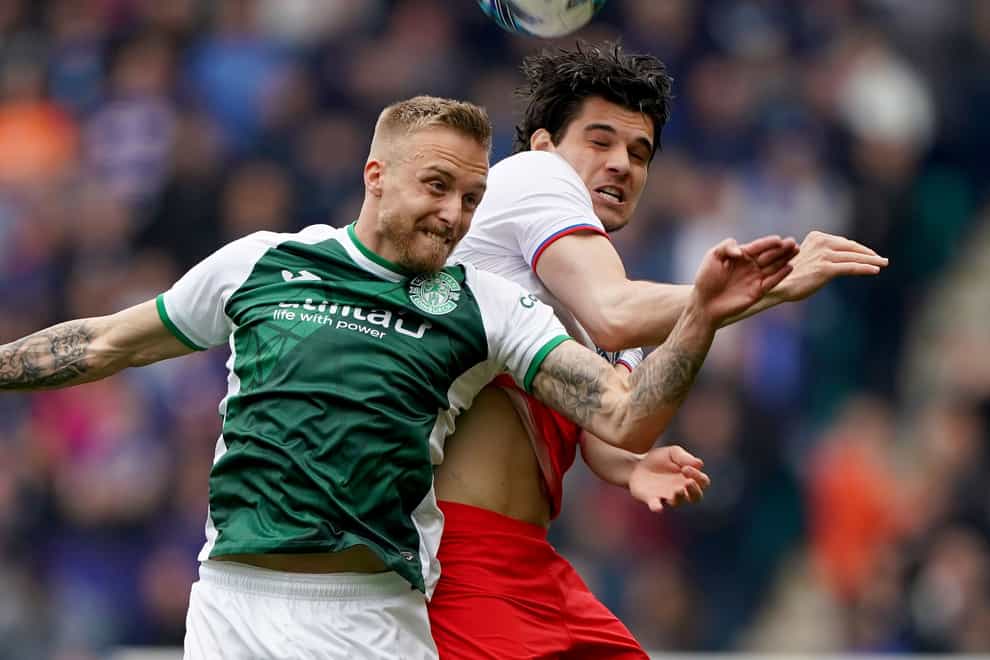 James Jeggo (left) believes Hibernian can recover from their setback against Rangers (Andrew Milligan/PA)