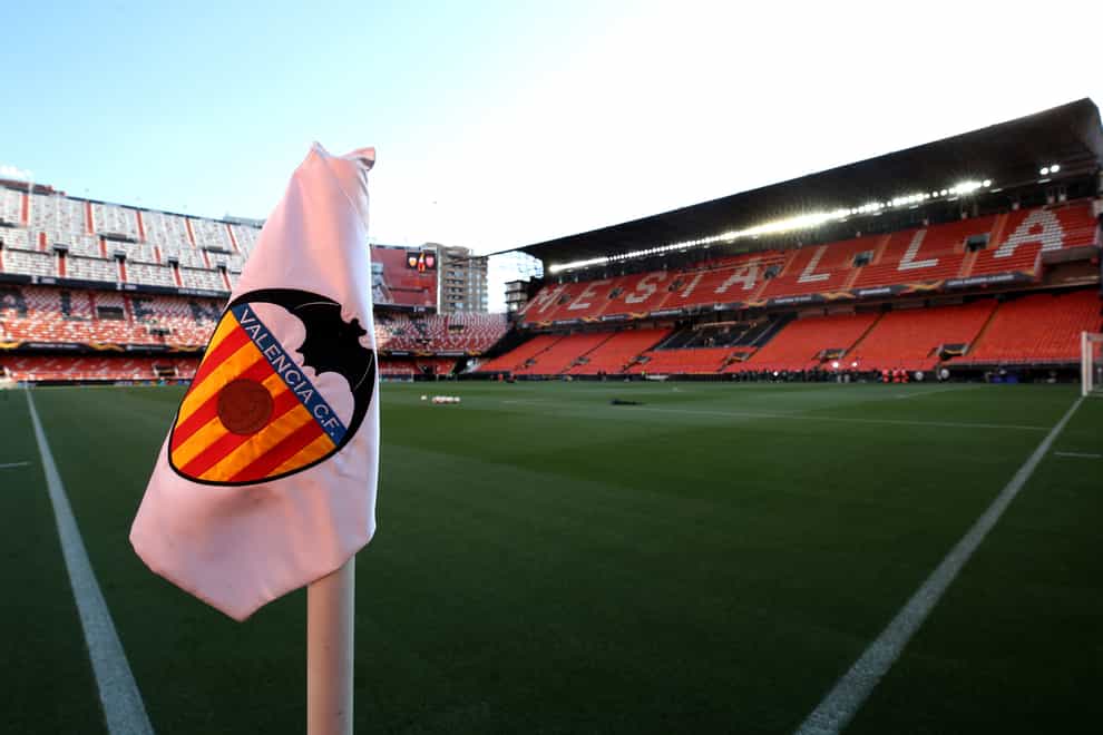 The Mario Kempes south stand at Valencia’s Mestalla Stadium will be closed for five matches following the racist abuse aimed by fans towards Vinicius Junior during the match against Real Madrid on Sunday (Nick Potts/PA Images).