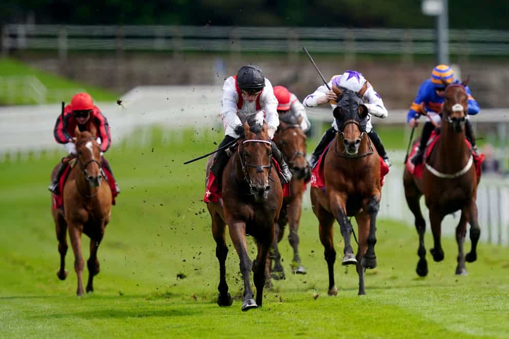 Enemy (right) in action at Chester (David Davies/PA)