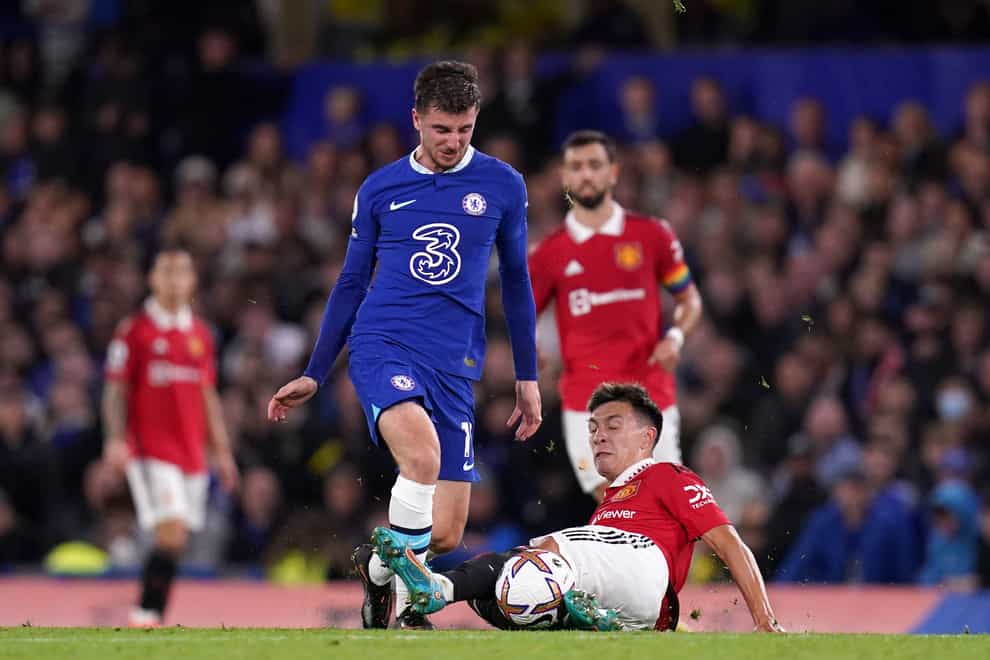 Chelsea’s Mason Mount (left) is the subject of speculation (John Walton/PA)