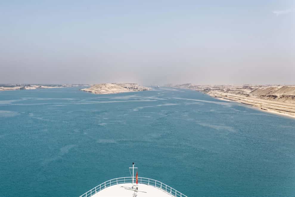 A Hong Kong-flagged ship briefly ran aground in Egypt’s Suez Canal – momentarily disrupting the vital waterway (File photo/Dafydd_Ap_W Photos/Alamy/PA)