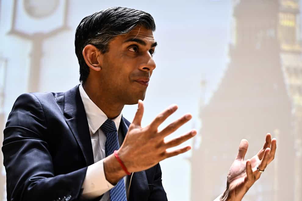 Prime Minister Rishi Sunak speaks during the London Defence Conference at Bush House, London. Picture date: Tuesday May 23, 2023.