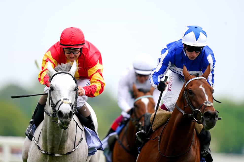 White Birch (left) finishing second in the Dante Stakes at York (Mike Egerton/PA)