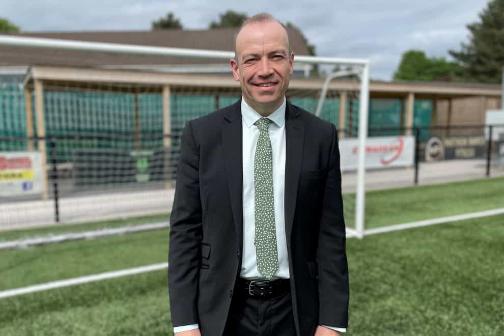 Secretary of State for Northern Ireland Chris Heaton-Harris during a visit to Ballymacash Sports Academy in Lisburn. Stormont parties appear set to ask the Treasury for a �1 billion-plus package to accompany any return of devolution in Northern Ireland.