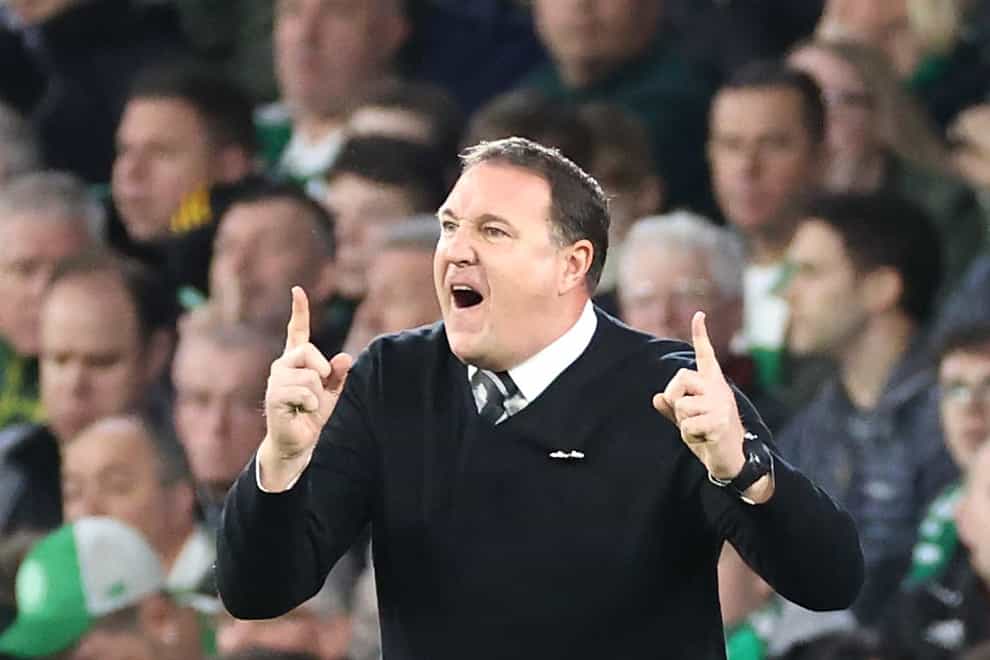 Malky Mackay’s Ross County need a win on Sunday (Steve Welsh/PA)