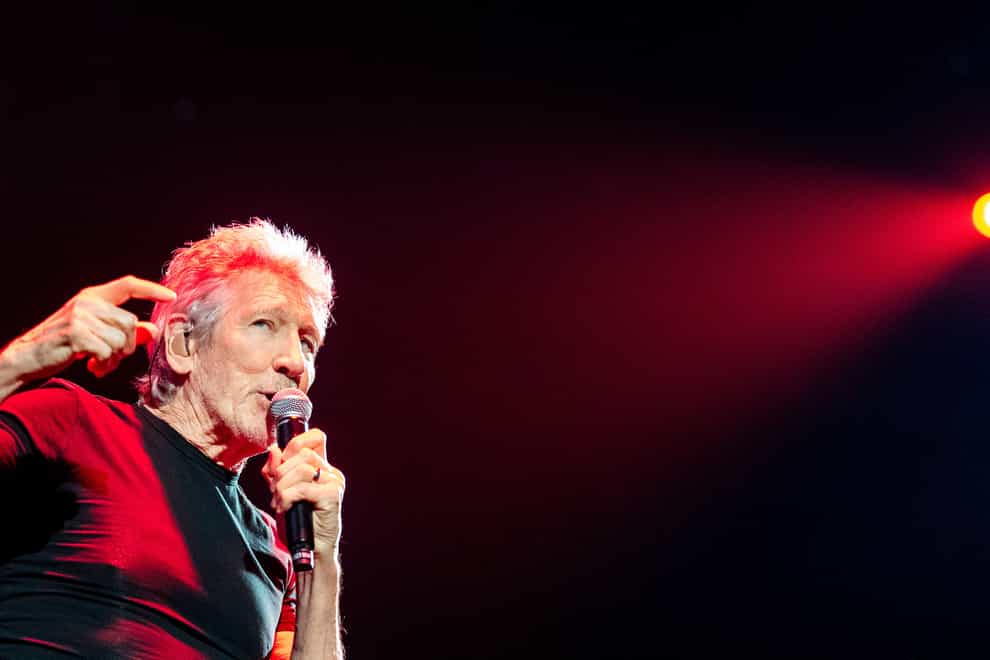 Roger Waters performs at Barclays Arena in Hamburg, Germany, on May 7, 2023, to kick off his This Is Not A Drill tour of Germany (Daniel Bockwoldt/dpa via AP/PA)