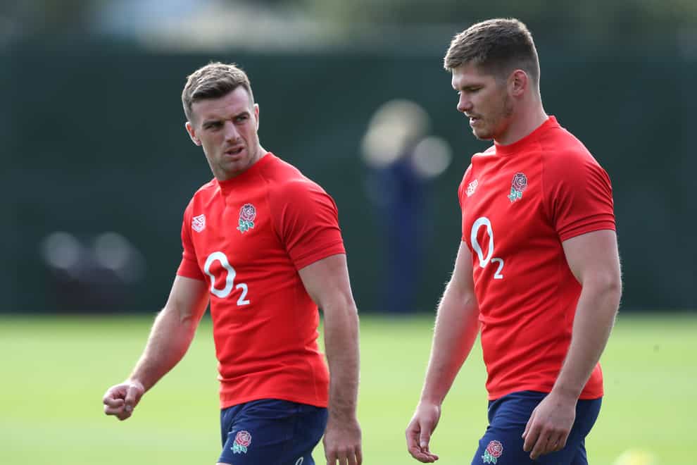 George Ford (left) and Owen Farrell (Andrew Matthews/PA)