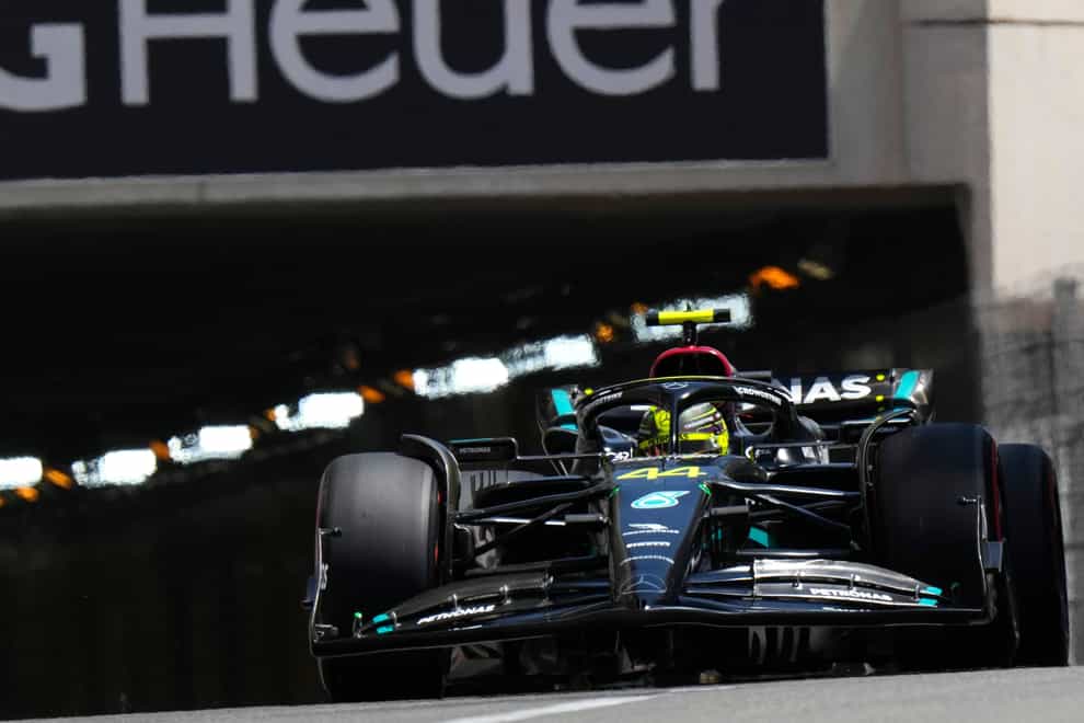 Lewis Hamilton crashed out of final practice in Monaco (Luca Bruno/AP)