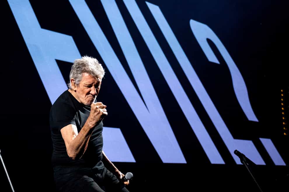 Roger Waters performs at Barclays Arena in Hamburg, Germany, on Sunday May 7 (Daniel Bockwoldt/dpa/AP)