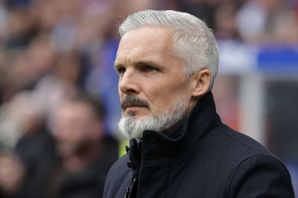 Jim Goodwin is staying on as Dundee United boss (Steve Welsh/PA)
