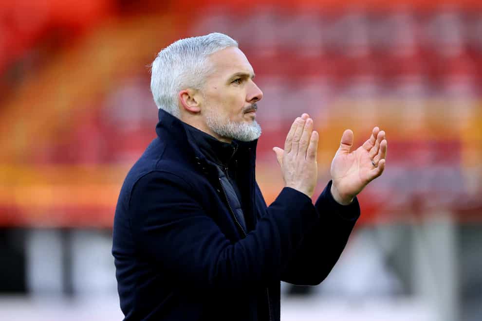 Jim Goodwin wants major changes in his defence (Steve Welsh/PA)