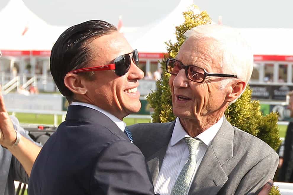 Frankie Dettori will lay a wreath in honour of friend and hero Lester Piggott at Epsom on Derby Day (Lynne Cameron/PA)