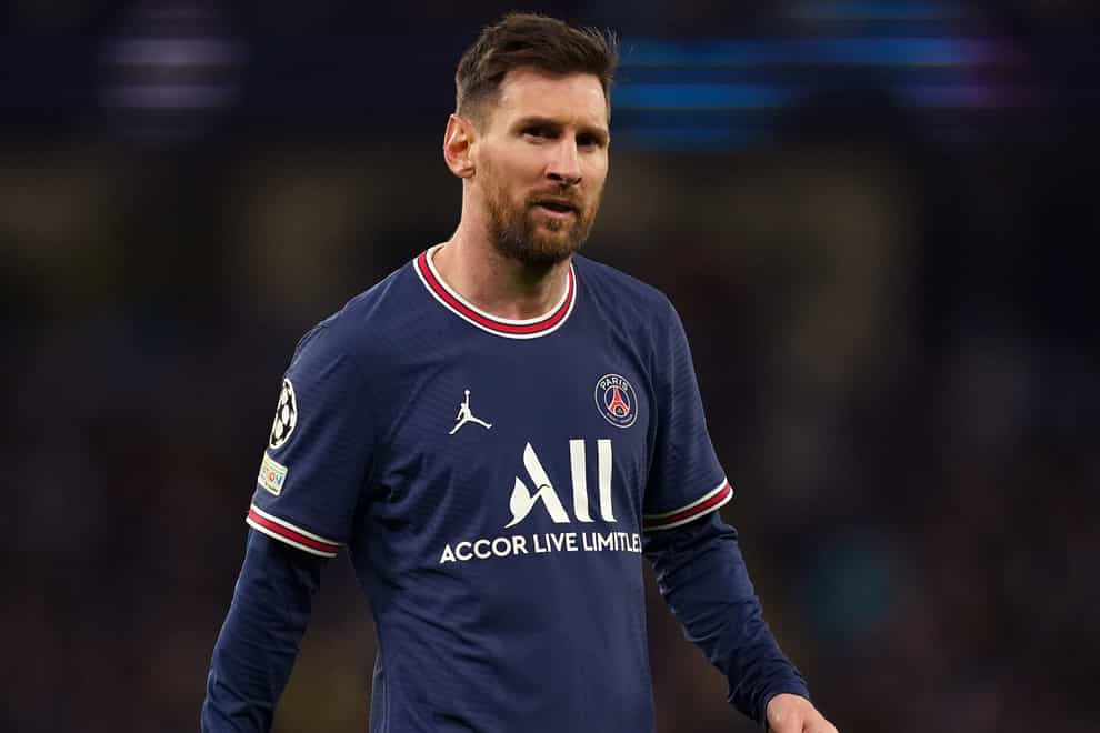 Lionel Messi is to leave PSG this summer (Martin Rickett/PA)