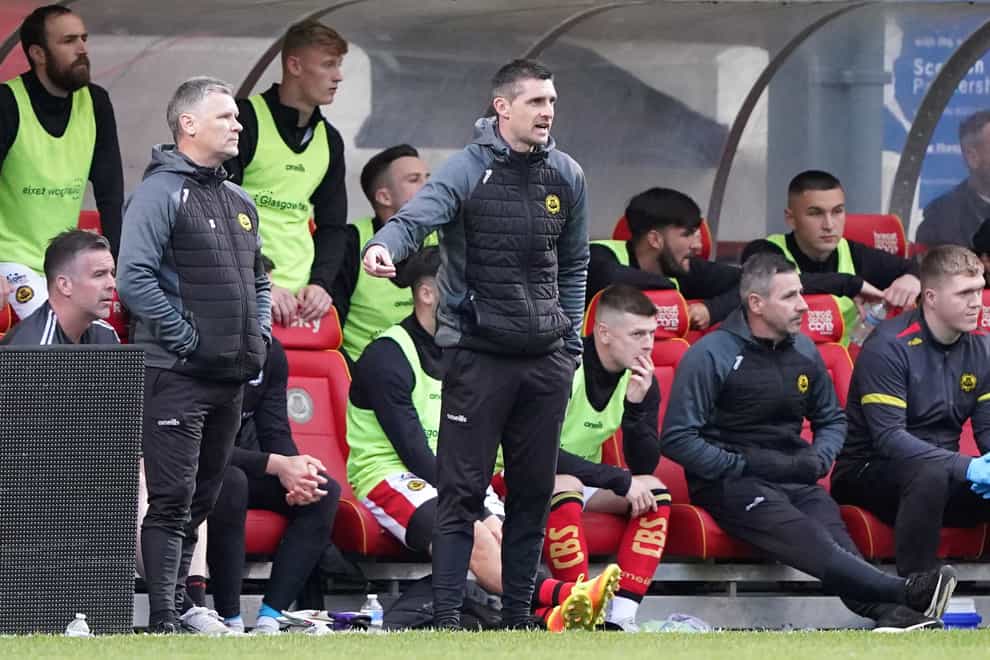 Partick Thistle manager Kris Doolan is looking forward to the play-off second leg after the win over Ross County (Andrew Milligan/PA)
