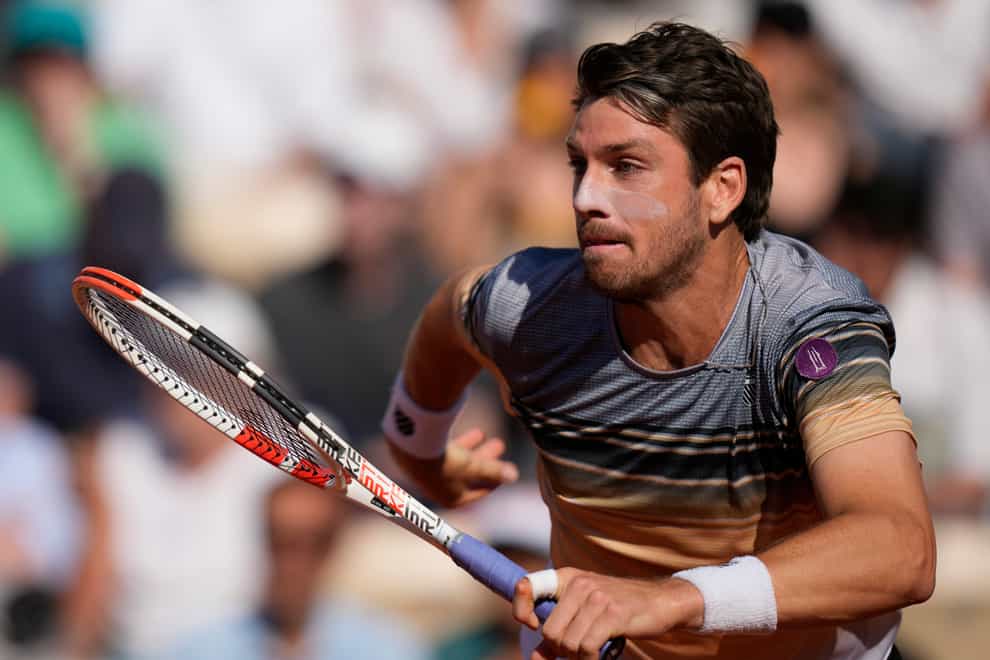 Cameron Norrie was dumped out of the French Open by Lorenzo Musetti (Thibault Camus/AP)