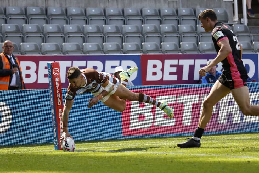 Tommy Makinson scored four tries for St Helens (PA)