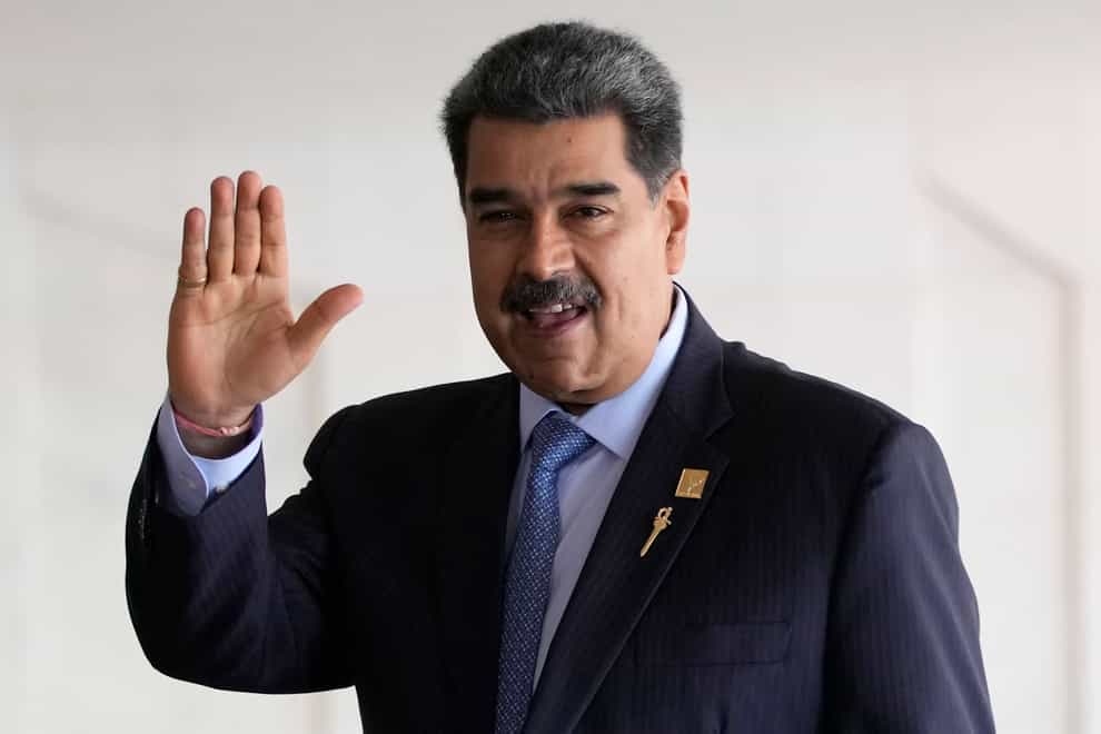 Venezuela’s president Nicolas Maduro is visiting Saudi Arabia (Andre Penner/AP)