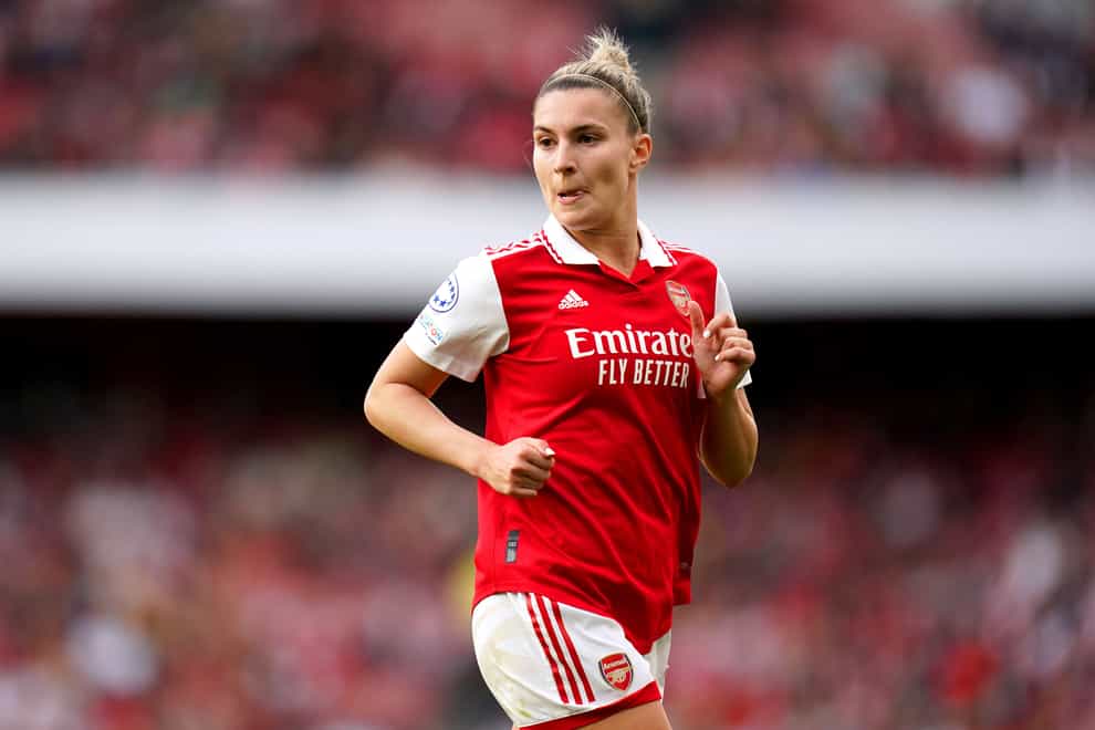 Arsenal defender Steph Catley has extended her stay with the Gunners (Adam Davy/PA)
