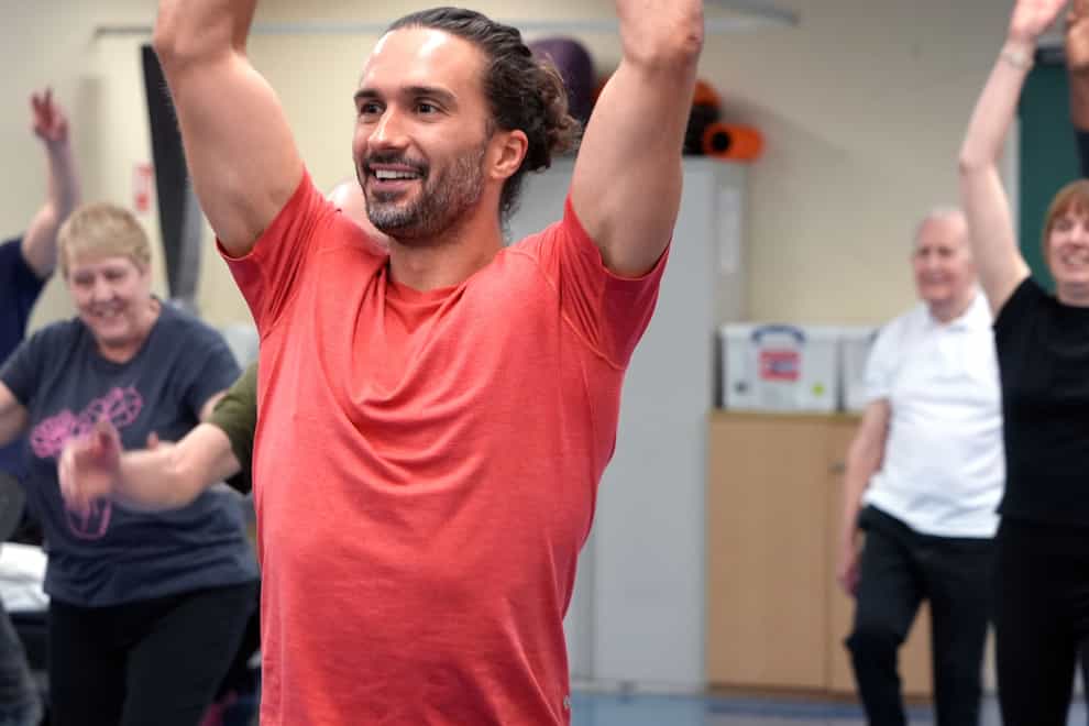 Fitness coach Joe Wicks has teamed up with the NHS to create a dedicated work out video for people with Parkinson’s disease (Eloise Parfitt/Guy’s and St Thomas’/PA)