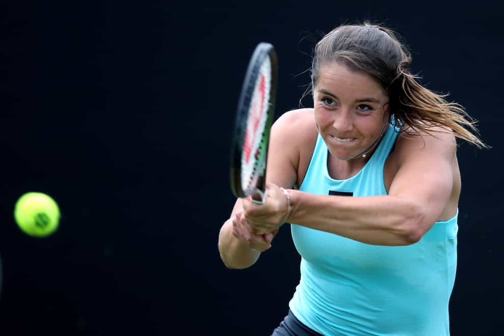 Jodie Burrage is close to overtaking Emma Raducanu in the rankings (Nigel French/PA)