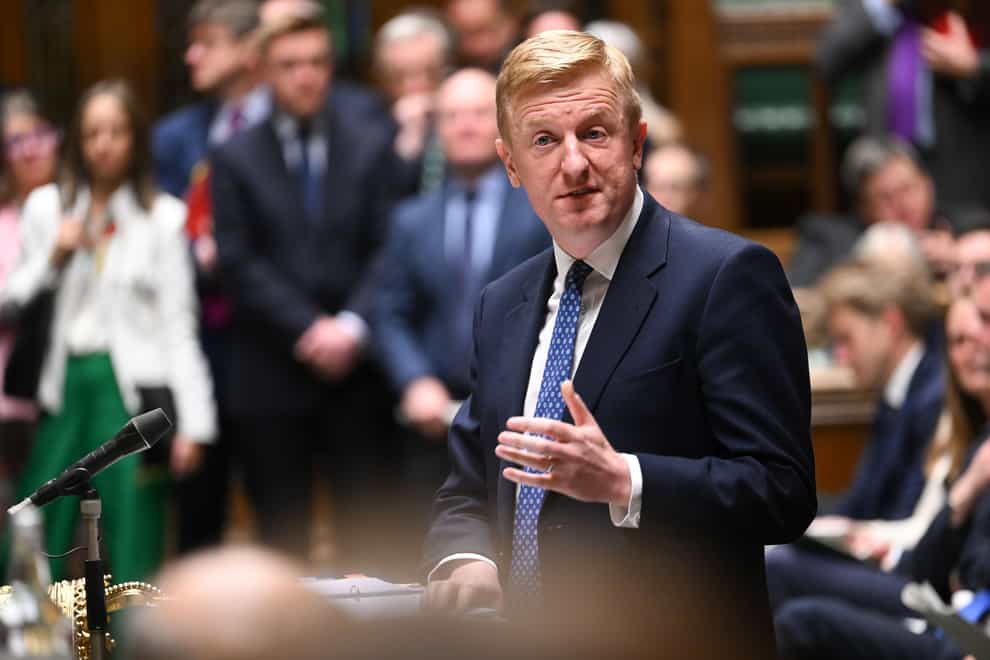 Deputy Prime Minister Oliver Dowden said some information requested by the Covid inquiry needed to be protected (UK Parliament/Jessica Taylor/PA)