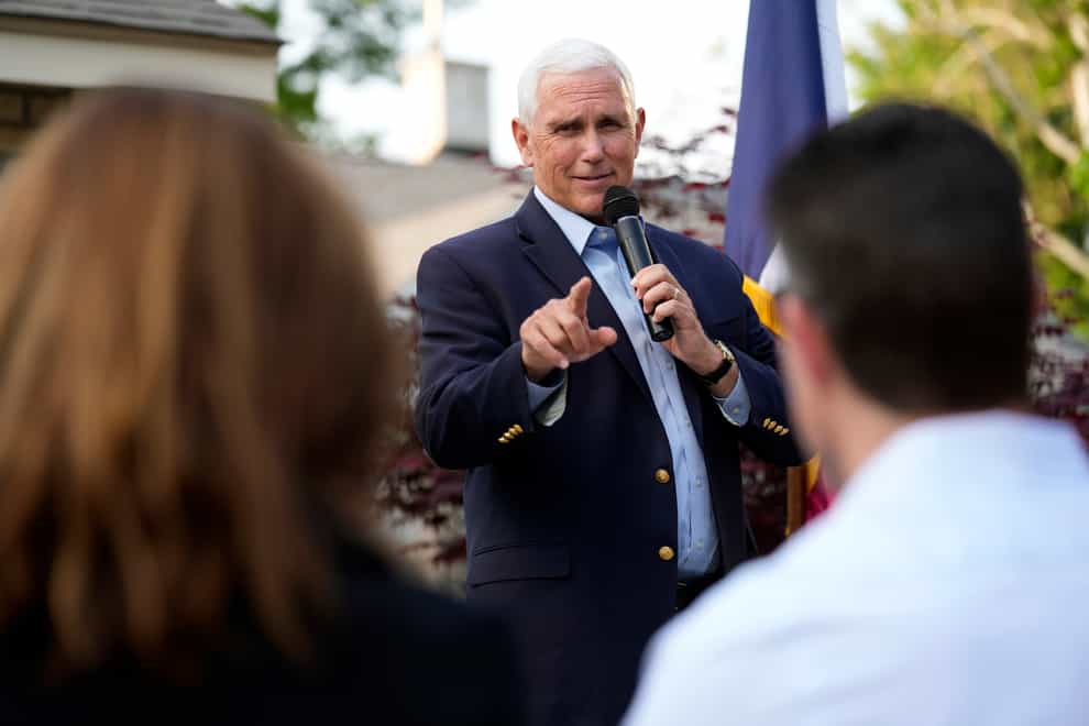 Mike Pence has criticised the former president Donald Trump as he launched his campaign (AP Photo/Charlie Neibergall, File)