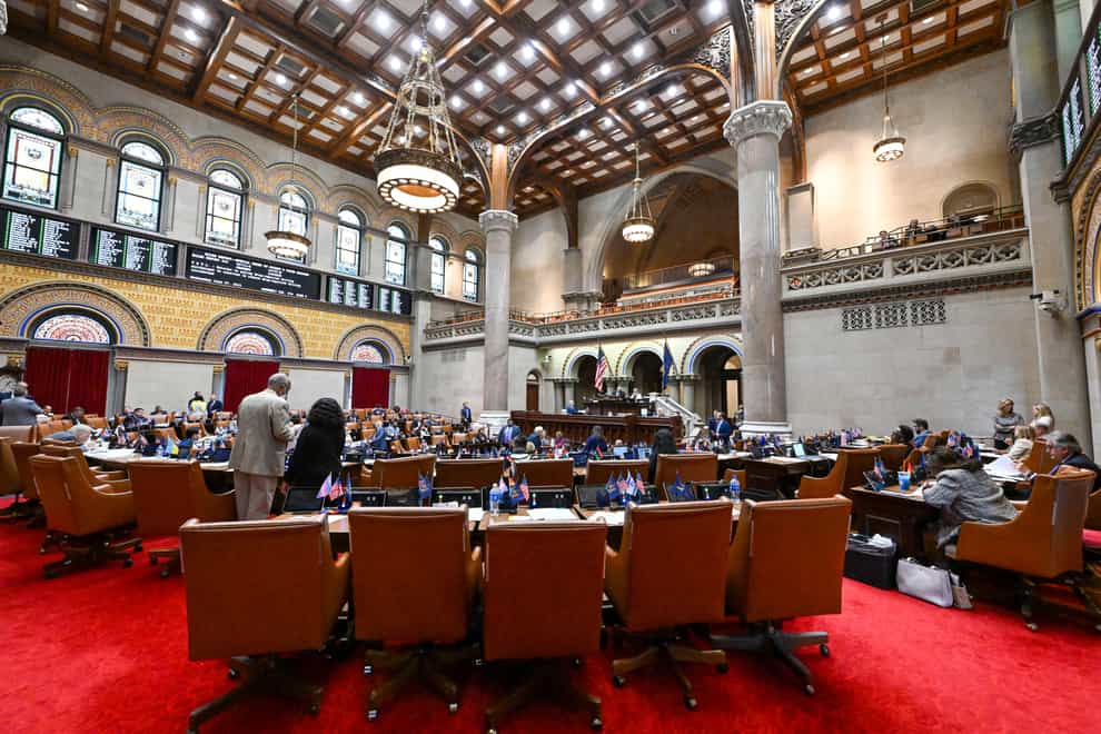 The New York state Assembly Chamber (AP)