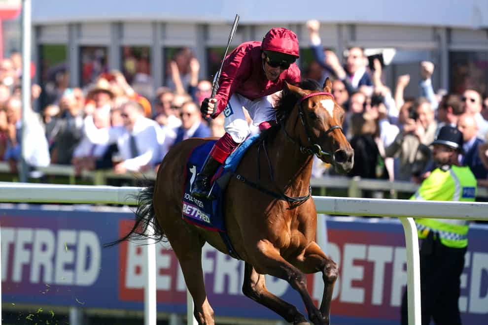 Soul Sister ridden by jockey Frankie Dettori wins the Betfred Oaks during ladies day of the 2023 Derby Festival at Epsom Downs Racecourse, Epsom. Picture date: Friday June 2, 2023.