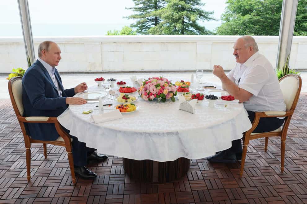 Russian president Vladimir Putin, and Belarusian president Alexander Lukashenko have met in Sochi (Gavriil Grigorov, Sputnik, Kremlin Pool Photo via AP)
