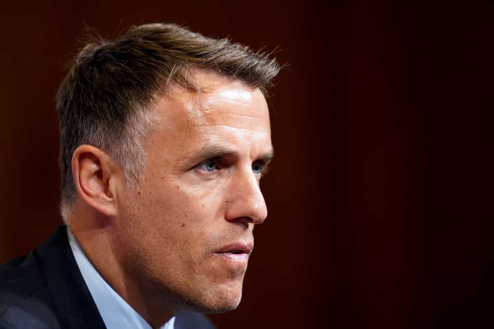 Phil Neville has joined the backroom staff of Canada’s national team (John Walton/PA)
