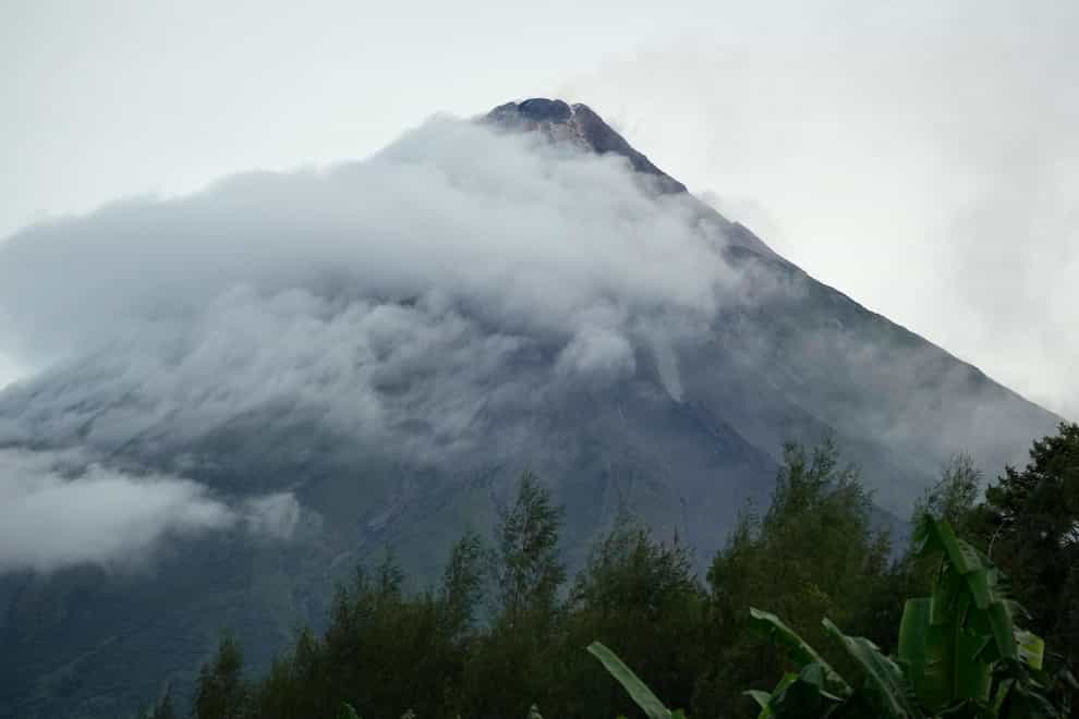 The summit of the Mayon Volcano (AP)