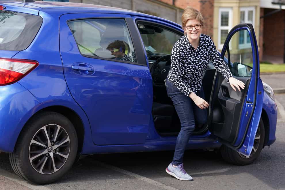 Nicola Sturgeon has passed her driving theory test (Andrew Milligan/PA)