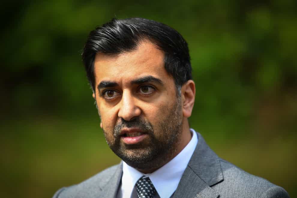 First Minister Humza Yousaf accused Boris Johnson of ‘betraying’ the people of the UK (Andy Buchanan/PA)