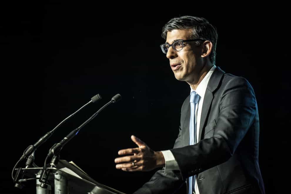 Rishi Sunak pledged to clear the backlog of 92,601 ‘legacy’ cases which had been in the system as of the end of June 2022 (Danny Lawson/PA)