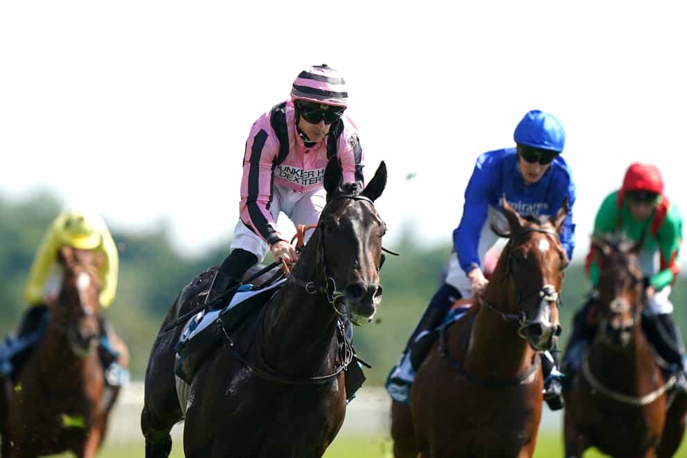 Chichester (left) wore down Shining Blue at York (Tom Goode/PA)