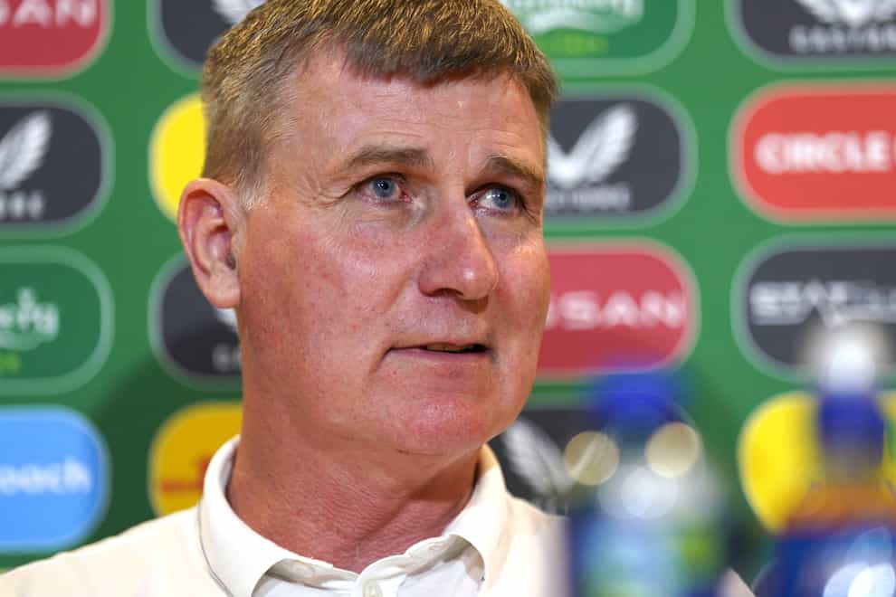 Republic of Ireland manager Stephen Kenny is not concerned about his future after a disappointing start to Euro 2024 qualifying (Brian Lawless/PA)
